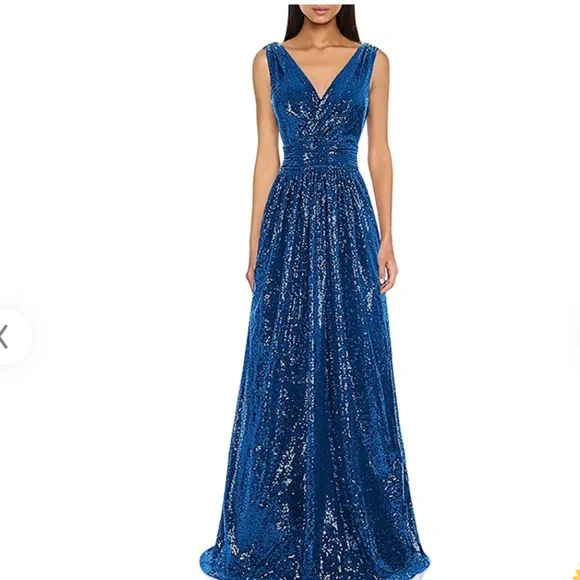 kate kasin sequin dress Kate Kasin | Dresses | Kate Kasin Blue Sequin Maxi Dress